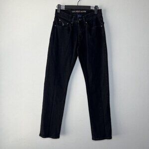 US Polo Assn Black Straight Leg Stretchy Jeans Women’s Size